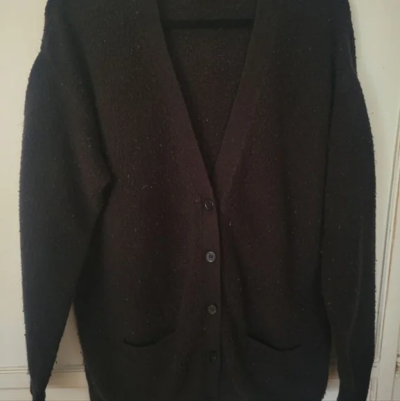 Black slouchy cardigan